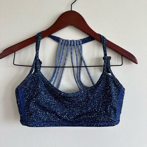 NWOT Lululemon blue sports bra